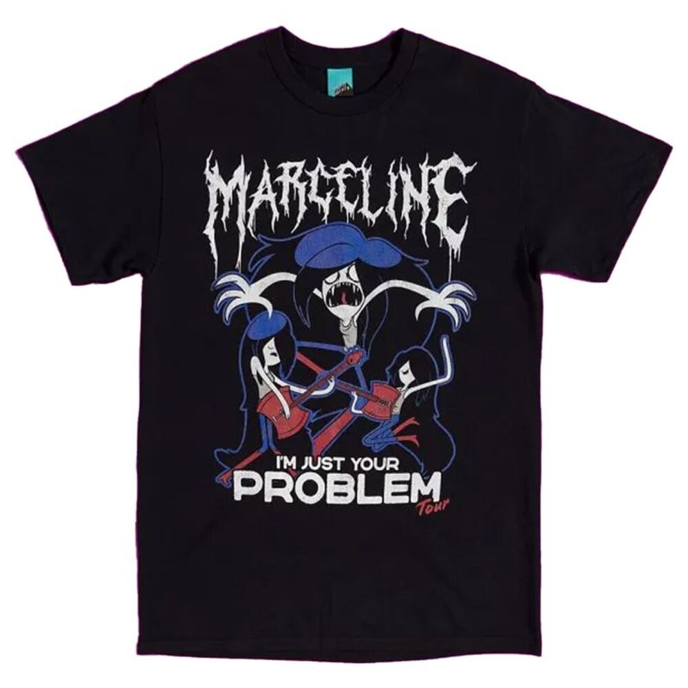 Adventure Time Unisex Adult Just Your Problem Tour Marceline T-Shirt / Black